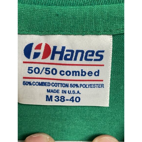 Rare Vintage 1980s Breyers All Natural Ice Cream‎ T-shirt Mens M Green New W/tag - Picture 3 of 5